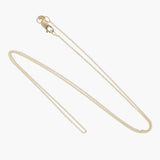 18K Yellow Gold Fine Cable Chain 45cm