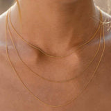 18K Yellow Gold Fine Cable Chain 45cm