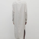 The Row White Grey Chihiro Dress
