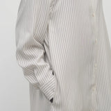The Row White Grey Chihiro Dress
