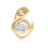 Moritz Glik Clave Ring with Diamonds Enclosed in a Kaleidoscope Shaker