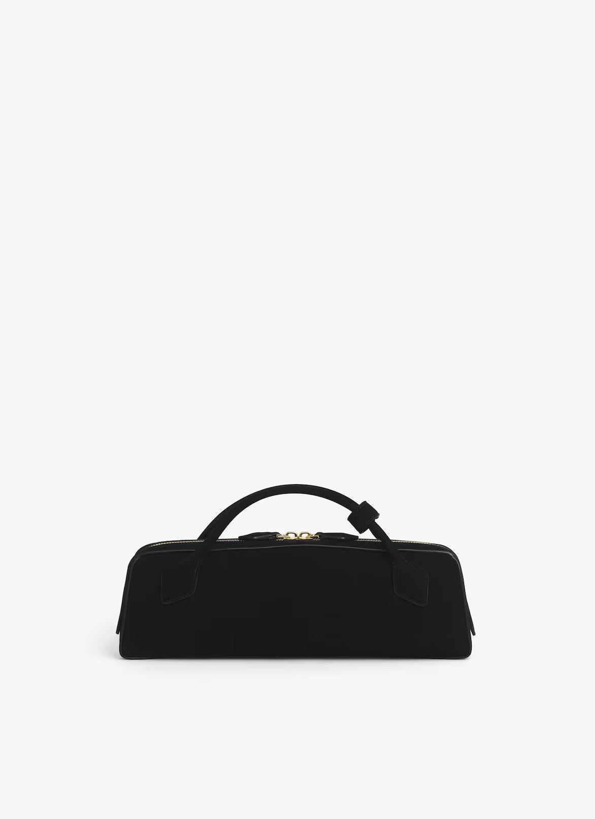 Le Teckel Clutch in Suede - Noir