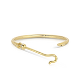 14K Yellow Gold Hook Bangle