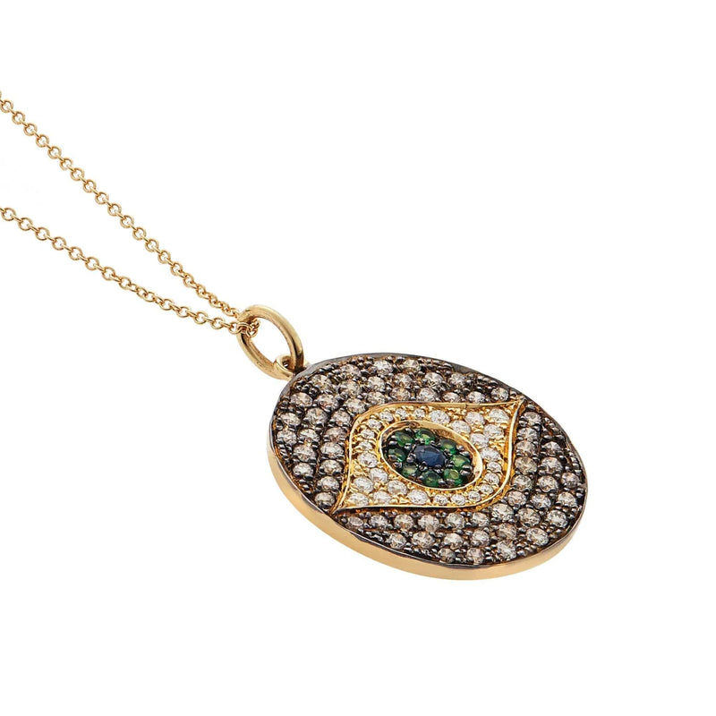 18K Yellow Gold Champagne Diamond Dawn Pendant