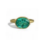 Marie-Hélène De Taillac 22K Yellow Gold Emerald Princess Ring