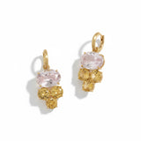 Irene Neuwirth 18K Yellow Gold Kunzite and Beryl Earrings