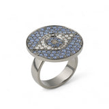 Ileana Makri Dawn Ring with Blue Sapphires