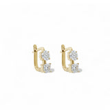 Ileana Makri Square and Round Diamond Earrings