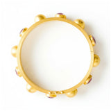 Marie-Hélène De Taillac 20K Yellow Gold Tourmaline Bangle