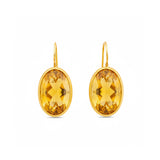 Darlene de Sedle 22K Yellow Gold Faceted Citrine Drops