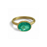 Marie-Hélène De Taillac 22K Yellow Gold Emerald Princess Ring