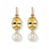 Irene Neuwirth One of a Kind Beryl & South Sea Pearl Earrings