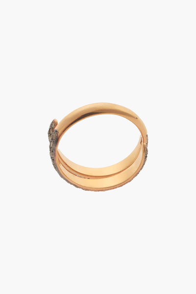 18K Rose Gold Diamond Hug Ring