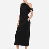 CO Draped Back Dress
