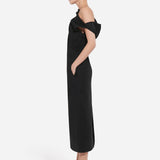 CO Draped Back Dress