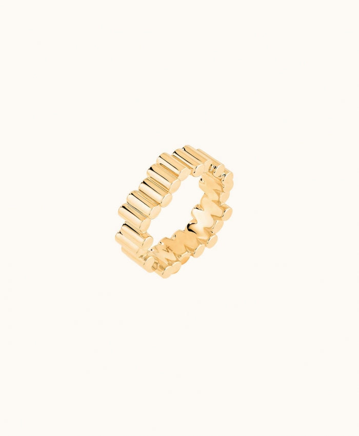 18K Yellow Gold Medium Edge Ring