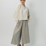 Dusan Wool Flannel Gaucho Pant