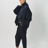 Dusan Wool Flannel Reversible Oversized Taffeta Lined Jacket