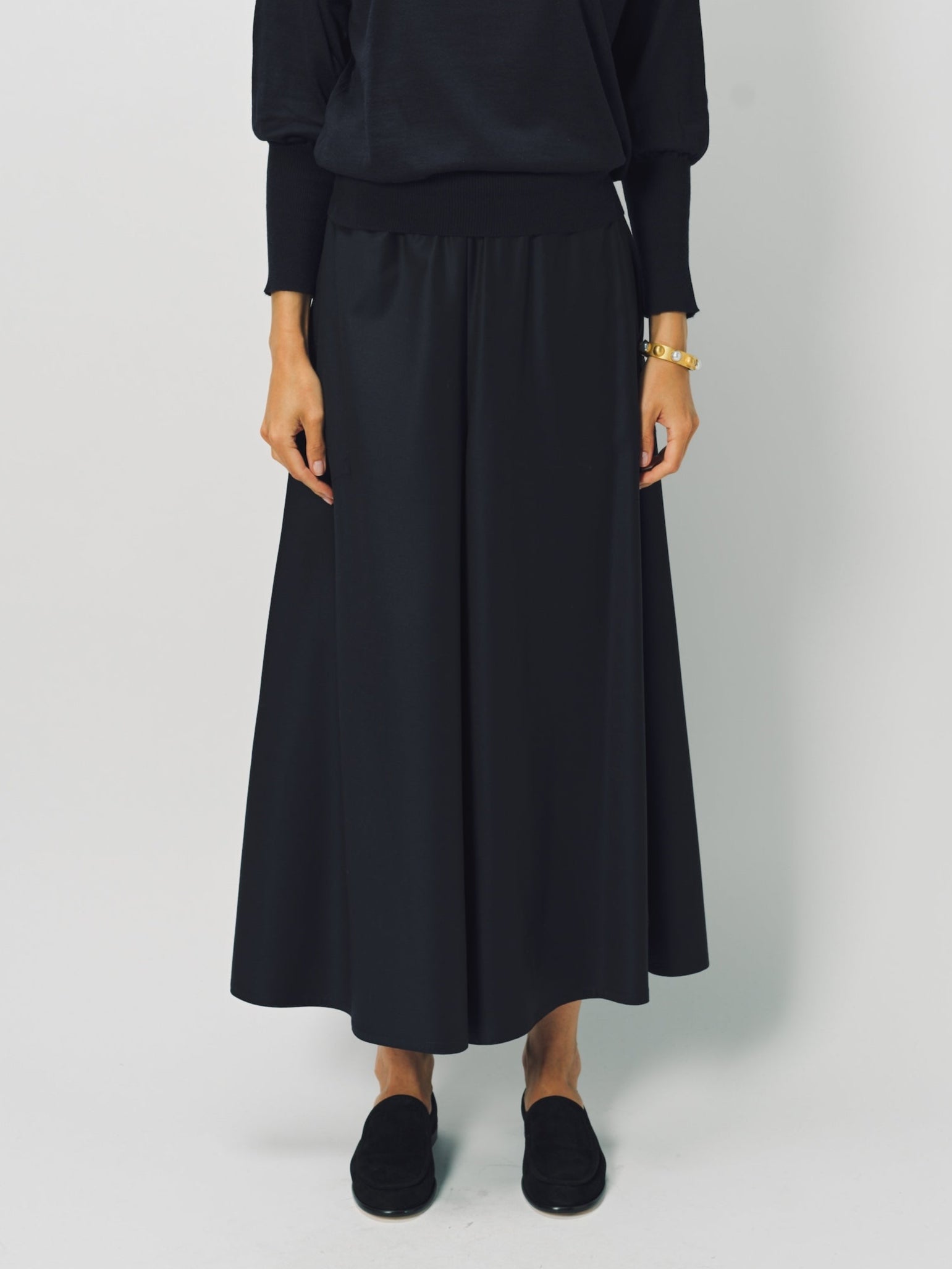 Dusan Wool Tasmania Gaucho Pant XS / Midnight