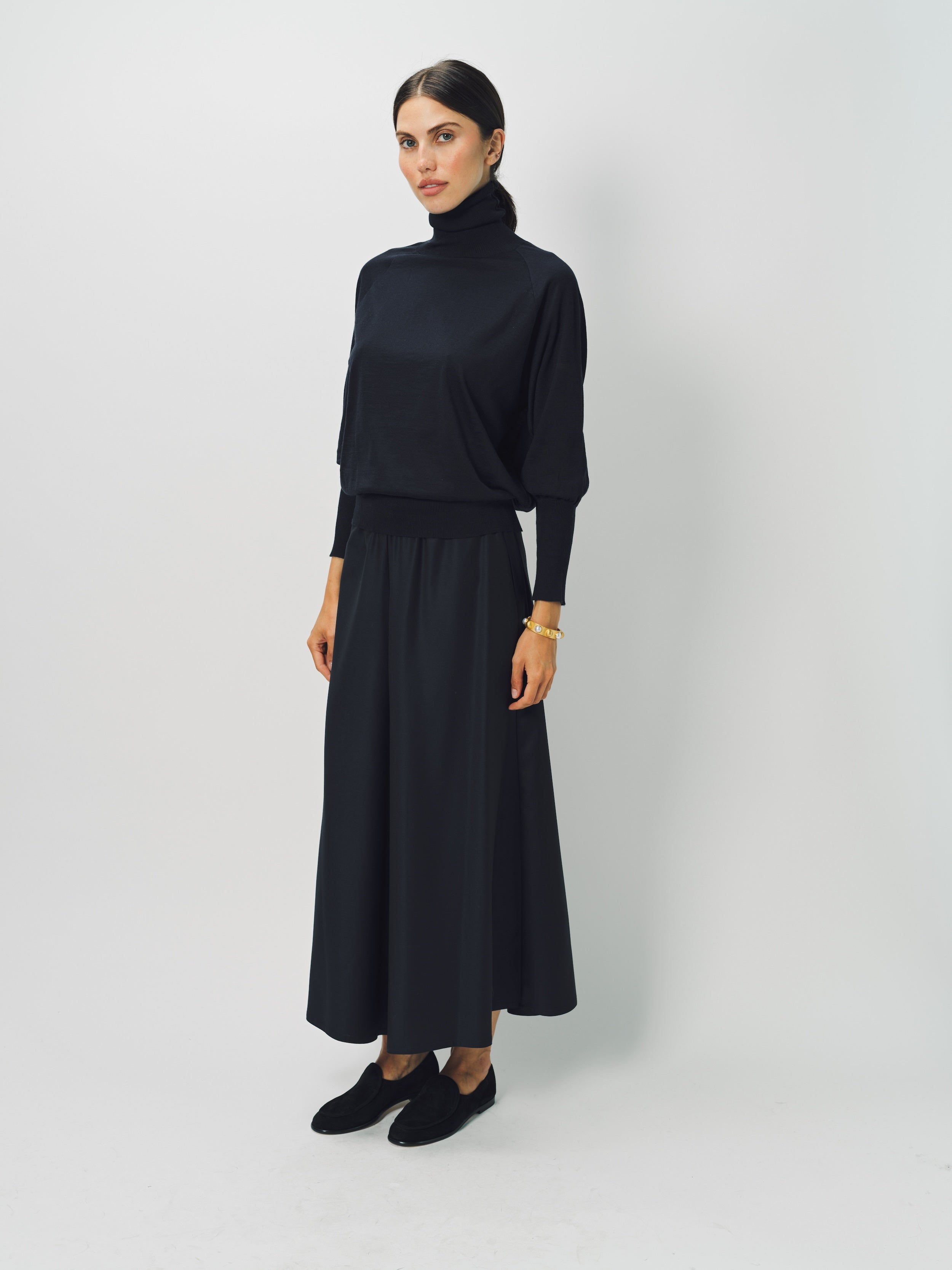 Dusan Wool Tasmania Gaucho Pant XS / Midnight