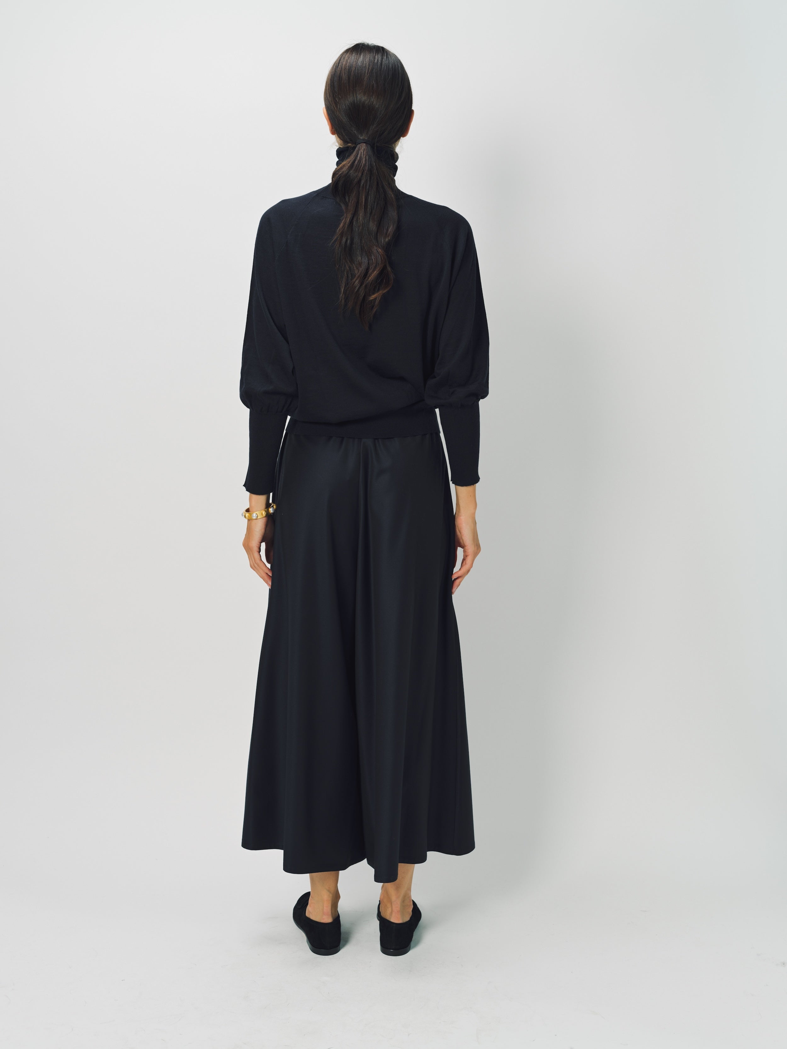 Dusan Wool Tasmania Gaucho Pant XS / Midnight