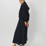 Dusan Wool Tasmania Gaucho Pant XS / Midnight