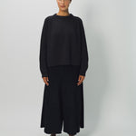 Dusan Silk Crepon Gaucho Pant XS / Black
