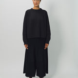 Dusan Silk Crepon Gaucho Pant XS / Black