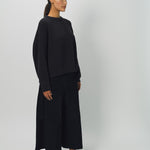 Dusan Silk Crepon Gaucho Pant XS / Black