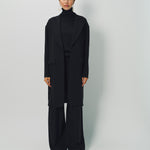Dusan Silk Crepon Car Coat XS / Black
