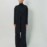 Dusan Silk Crepon Car Coat XS / Black