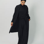 Dusan Silk Crepon Car Coat XS / Black