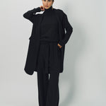 Dusan Silk Crepon Car Coat XS / Black