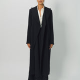 Dusan Heavy Crepe Silk Long Coat XS / Black