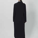 Dusan Heavy Crepe Silk Long Coat XS / Black