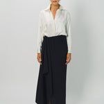 Dusan Double Satin Basic Shirt XS / White