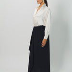 Dusan Double Satin Basic Shirt XS / White
