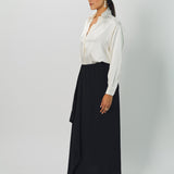 Dusan Double Satin Basic Shirt XS / White