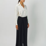 Dusan Double Satin Basic Shirt XS / White