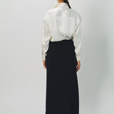 Dusan Double Satin Basic Shirt XS / White