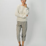 Dusan Wool Flannel Carrot Pants