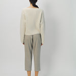 Dusan Cashmere Mock-Neck Kimono-Sleeve Sweater One Size / Bone