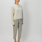 Dusan Cashmere Mock-Neck Kimono-Sleeve Sweater One Size / Bone