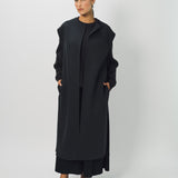 Dusan Cashmere Double Face Long Vest One Size / Black Wood