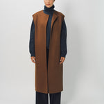 Dusan Cashmere Double Face Long Vest One Size / Palissandro