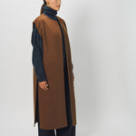 Dusan Cashmere Double Face Long Vest One Size / Palissandro