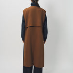 Dusan Cashmere Double Face Long Vest One Size / Palissandro