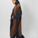 Dusan Cashmere Double Face Long Vest One Size / Palissandro