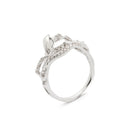 18K White Gold Exhale Diamond Stackable Ring