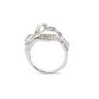 18K White Gold Exhale Diamond Stackable Ring